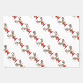 Rudolph Kerstverlichting Rendieren Inpakpapier Vel (Voorkant 3)