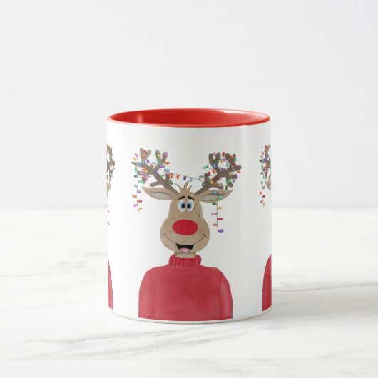 Rudolph Kerstverlichting Rendieren Mok (Midden)