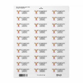 Rudolph LGBT Face Mask Reindeer Label (Full Sheet)