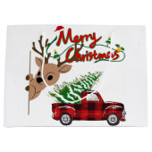 Rudolph Merry Christmas - Gift Bag Groot Cadeauzakje (Voorkant)