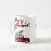 Rudolph Merry Christmas - Personalized Mug Koffiemok (Voorkant links)