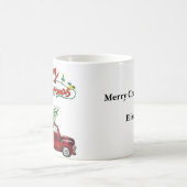 Rudolph Merry Christmas - Personalized Mug Koffiemok (Center)