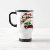 Rudolph Merry Christmas - Personalized Travel Mug Reisbeker (Links)