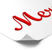 Rudolph Merry Kerstmis Poster (Hoek)