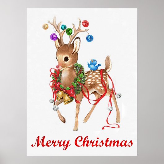 Rudolph Merry Kerstmis Poster (Voorkant)