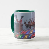 Rudolph not a word Christmas Mug AI Used Mok (Voorkant links)