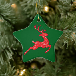 Rudolph Ornament Groen, Roze, Blauw...