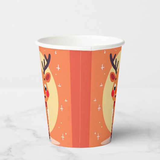 Rudolph Paper cup Papieren Bekers (Rechts)