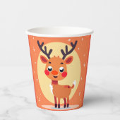 Rudolph Paper cup Papieren Bekers (Voorkant)
