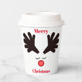Rudolph Paper cup Papieren Bekers (Achterkant)