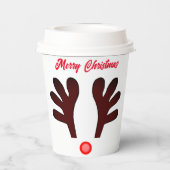 Rudolph Paper Cup Papieren Bekers (Achterkant)