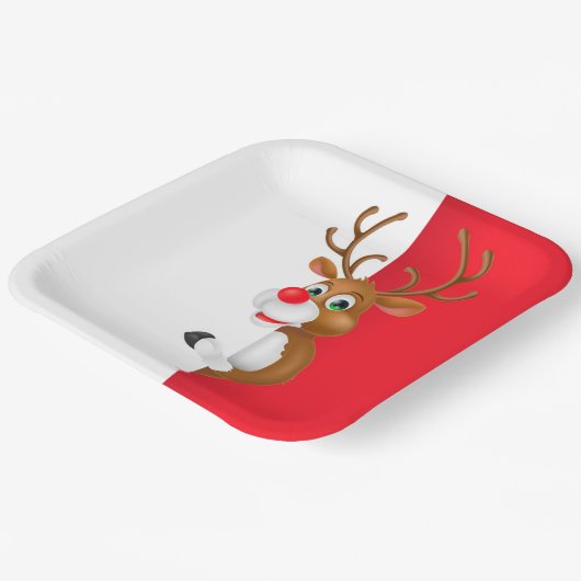 Rudolph Papieren Bordje (Gebogen)