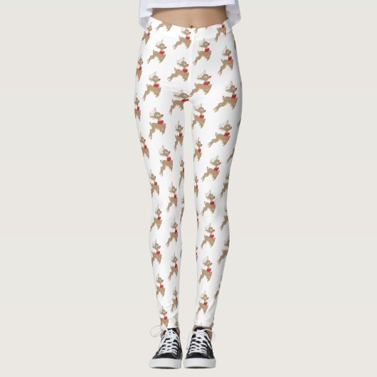 Rudolph Pattern Leggings (Voorkant)