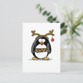Rudolph penguin briefkaart (Staand voorkant)