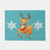 Rudolph Prancing Doormat Deurmat (Voorkant)