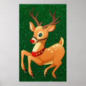 Rudolph Prancing Poster (Voorkant)