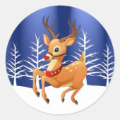 Rudolph Prancing Stickers (Voorkant)