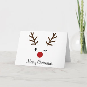 Rudolph- Prettig kerstfeest Kaart