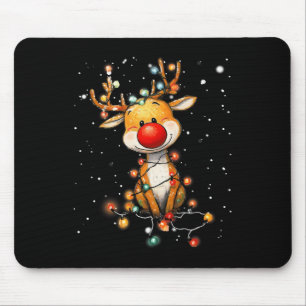 Rudolph Red Nose Kerstman's Rendier Kerstmis Muismat