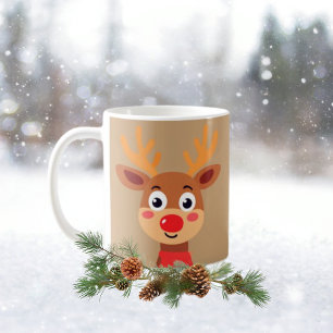 Rudolph Red Nose Reindeer Coffee Mok