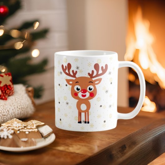 Rudolph Red Nose Reindeer Coffee Mok