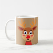 Rudolph Red Nose Reindeer Coffee Mok (Links)