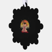 Rudolph Red Nose Reindeer  - Kerstmis Ornament Kaart (Links)