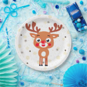 Rudolph Red Nose Reindeer Paper Bord (Feest)