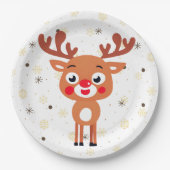 Rudolph Red Nose Reindeer Paper Bord (Voorkant)