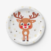 Rudolph Red Nose Reindeer Paper Bord (Voorkant)
