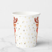 Rudolph Red Nose Reindeer Papieren beker (Rechts)