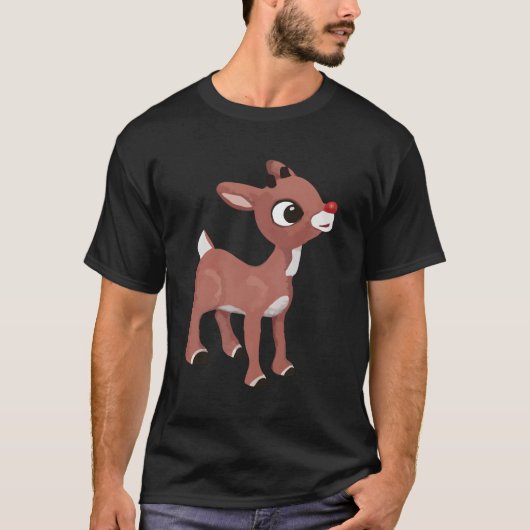 Rudolph Red Nosed Rendier Pyjama T-shirt (Voorkant)