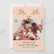 Rudolph Rednose Reindeer Kerstmis Wenskaart