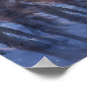 Rudolph Reindeer 3D Stereogram Christmas Scene  Poster (Hoek)