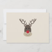 Rudolph Reindeer Photo Card voor de Feestdagen Kaart (Achterkant)