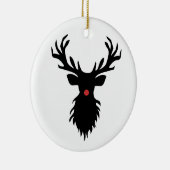 Rudolph Reindeer Silhouette Keramisch Ornament (Rechts)