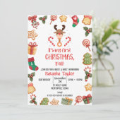 Rudolph Rendier, KERST Baby Ontmoet & Groet Kaart (Staand voorkant)