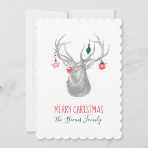 Rudolph Rendier Kerstmis Vakantiekaart Feestdagenkaart