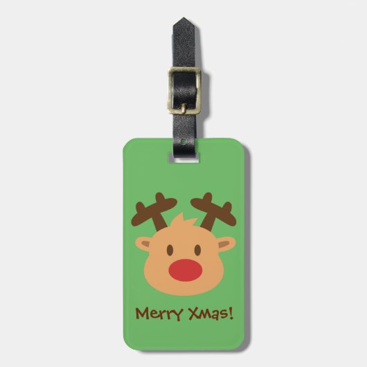 Rudolph Rendier Kinderen Bagage Label (Voorkant verticaal)