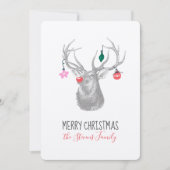 Rudolph Rendier Prettig Kerstfeest Feestdagenkaart (Voorkant)