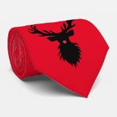 Rudolph Rendier Silhouet Rood Stropdas (Opgerold)