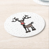 Rudolph rendieren papier Onderzetter (Gebogen)