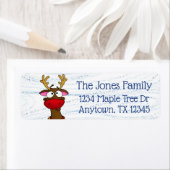 Rudolph, retour adreslabels etiket (Insitu)