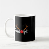 Rudolph rode neus rendieren kerst plezier koffiemok (Links)