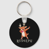 Rudolph Santas Reindeers Family Matching Outfit Ch Sleutelhanger (Voorkant)