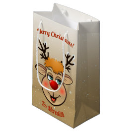 Rudolph - Santa's Roodgestreepte renrenrenrendiert Klein Cadeauzakje