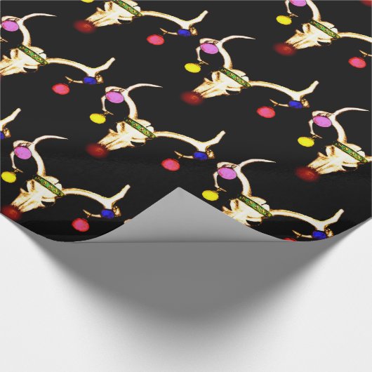 Rudolph Skull Cadeaupapier (Hoek)