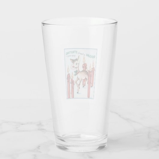  Rudolph Strutting Drink glas (Achterkant)