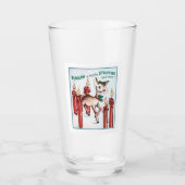  Rudolph Strutting Drink glas (Voorkant)