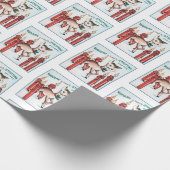 Rudolph Strutting Wrapping Paper Cadeaupapier (Hoek)
